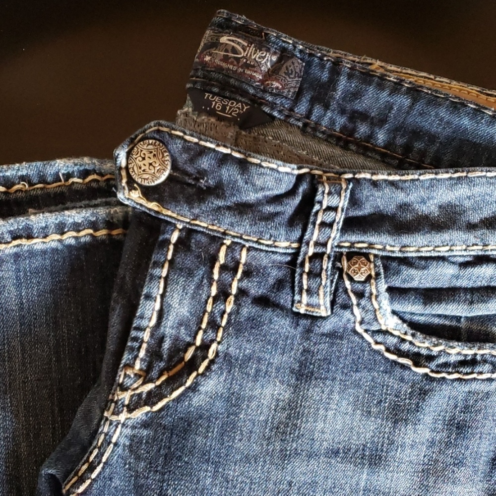 Silver jeans